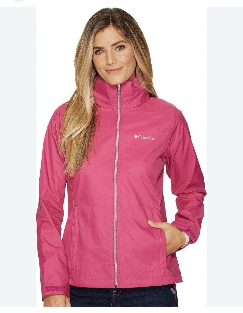 Columbia Women's Plus Size 3X Switchback II Jacket Pink Water-Resistant New